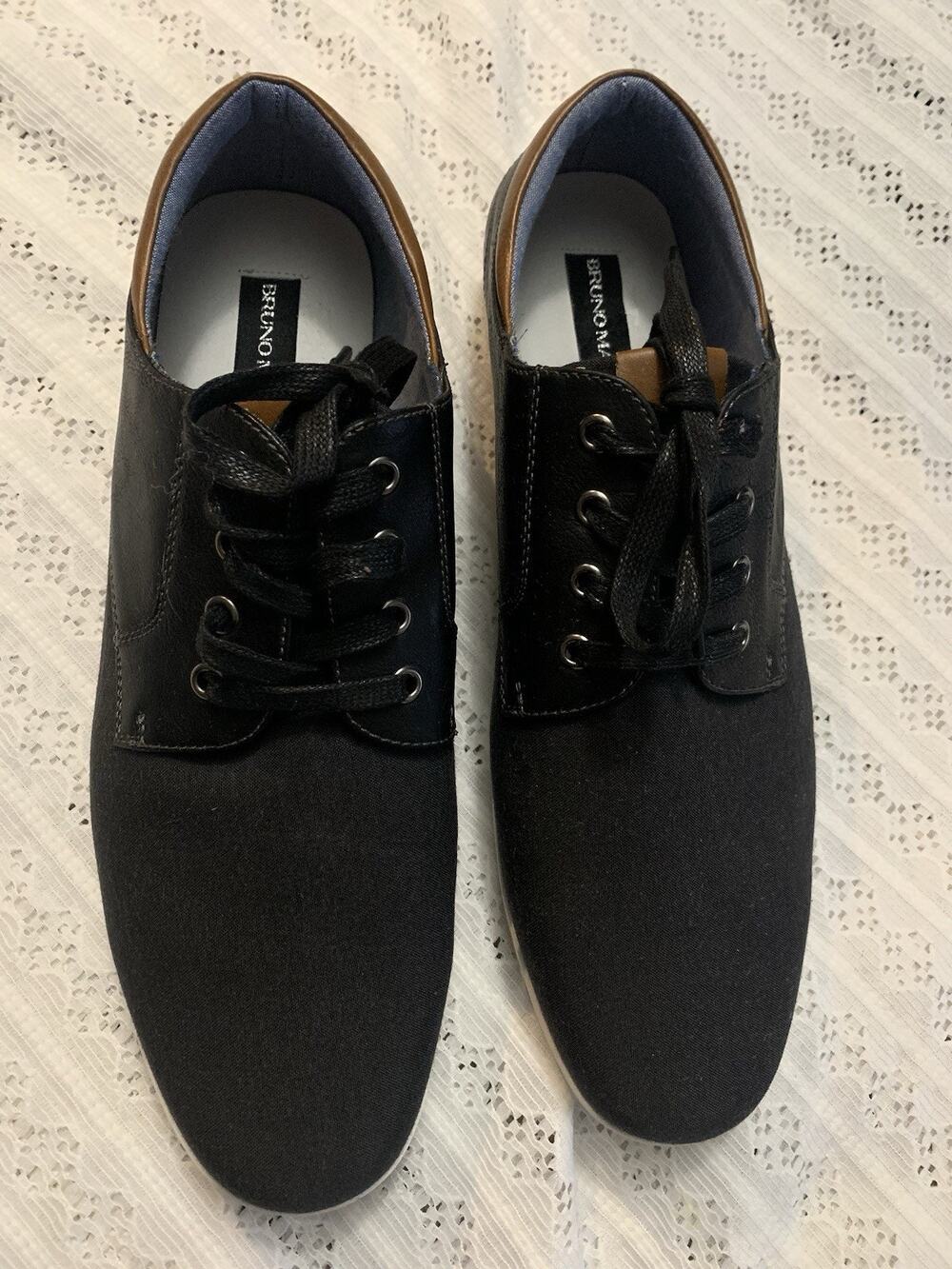 Bruno Marc Men's Black Lace Up Casual Dress Sneakers Shoes Size 13